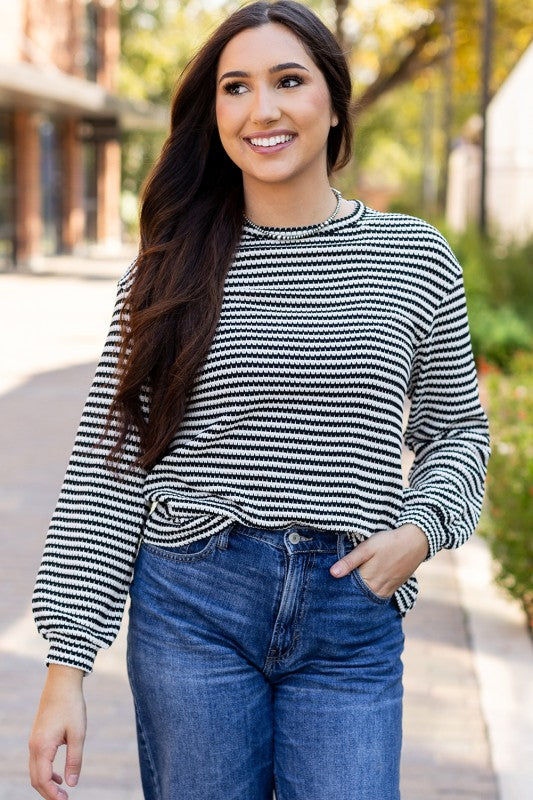 Elevated Striped Top