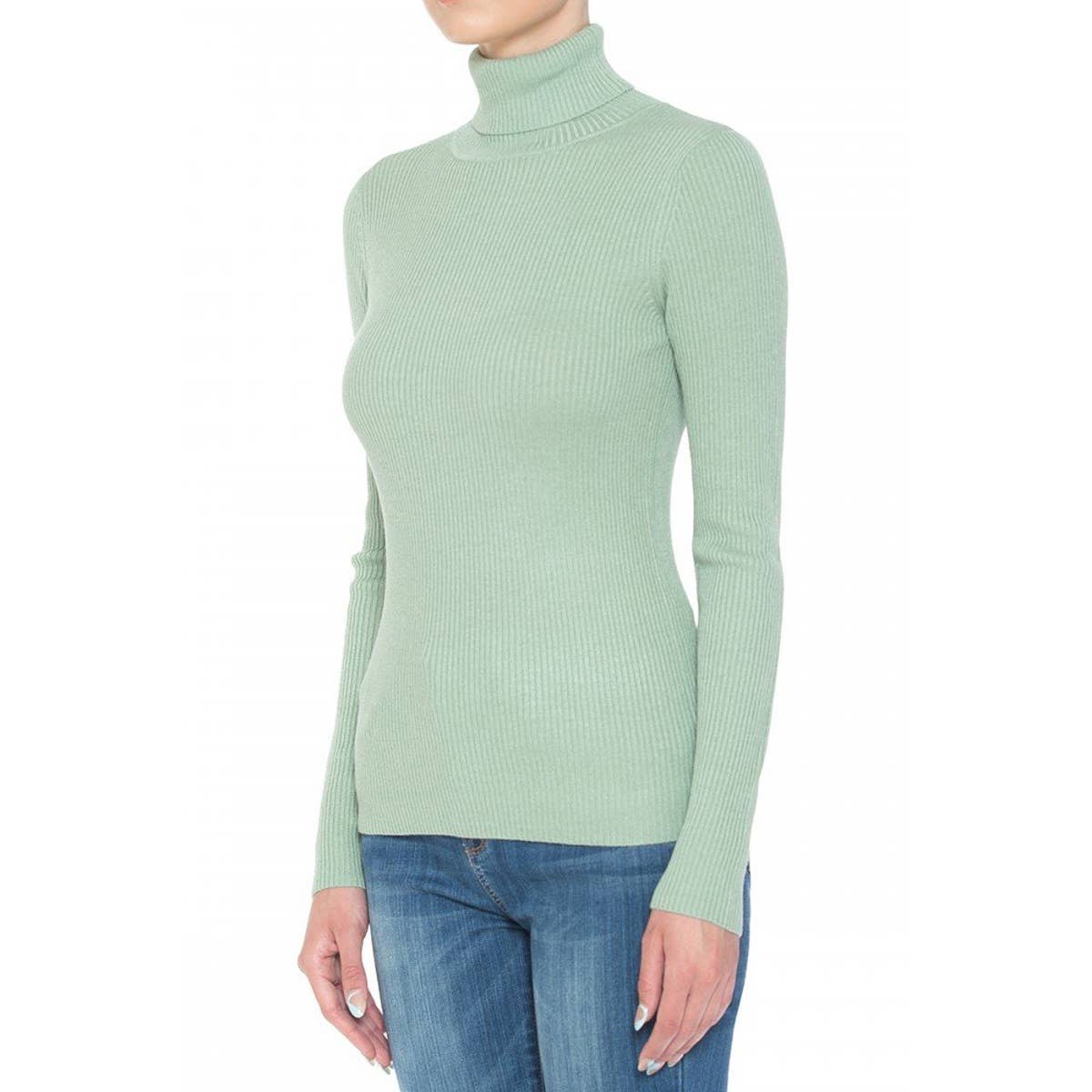 Refined Rib Turtleneck