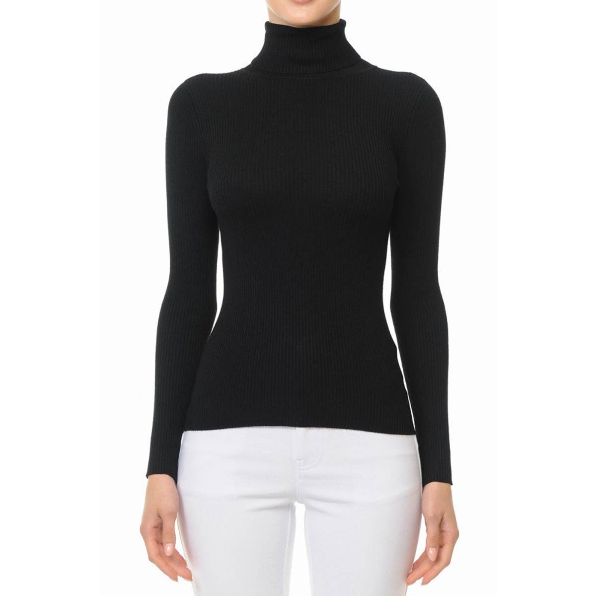 Refined Rib Turtleneck
