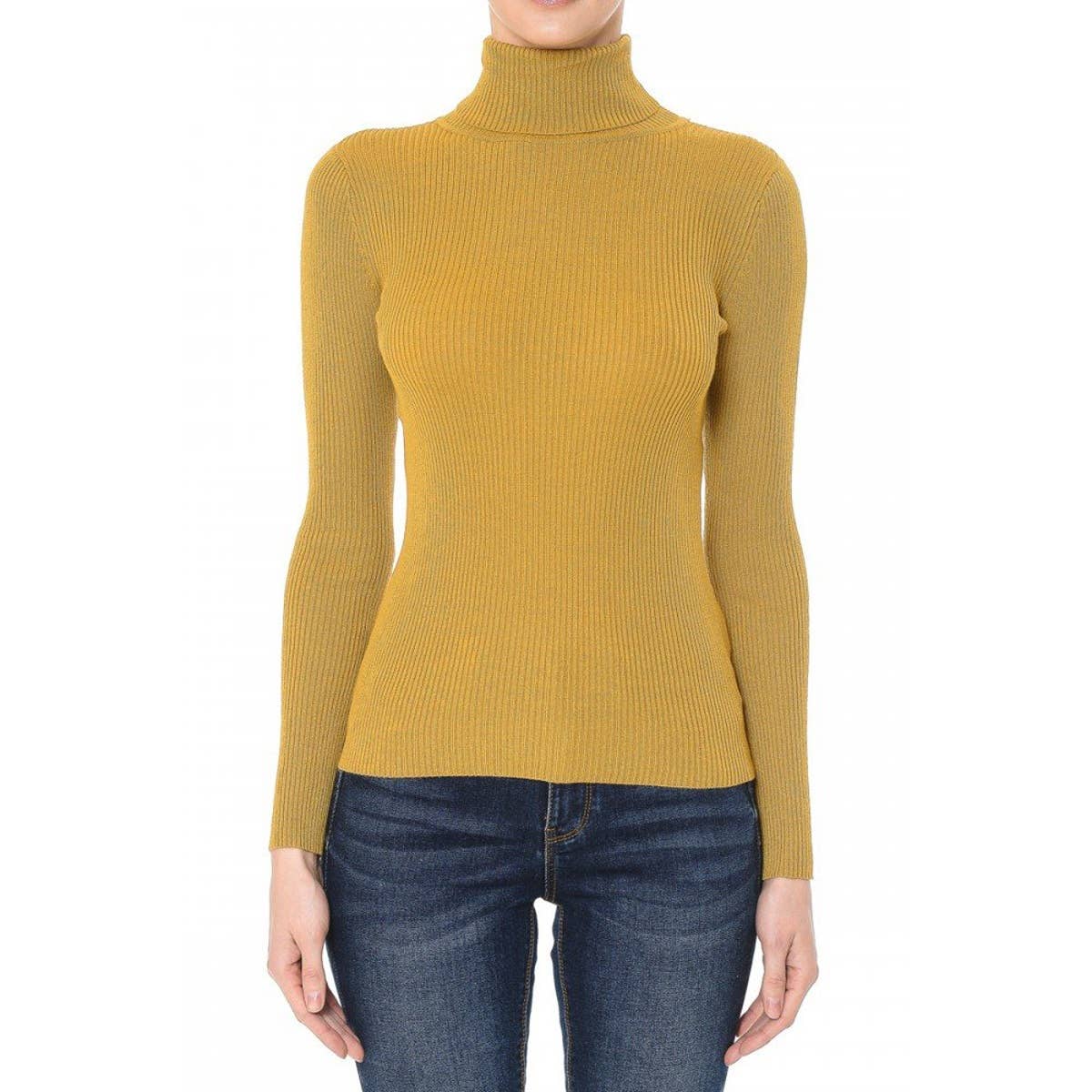 Refined Rib Turtleneck