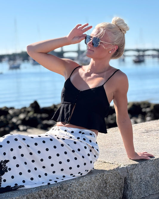 Lace Tide Midi Skirt