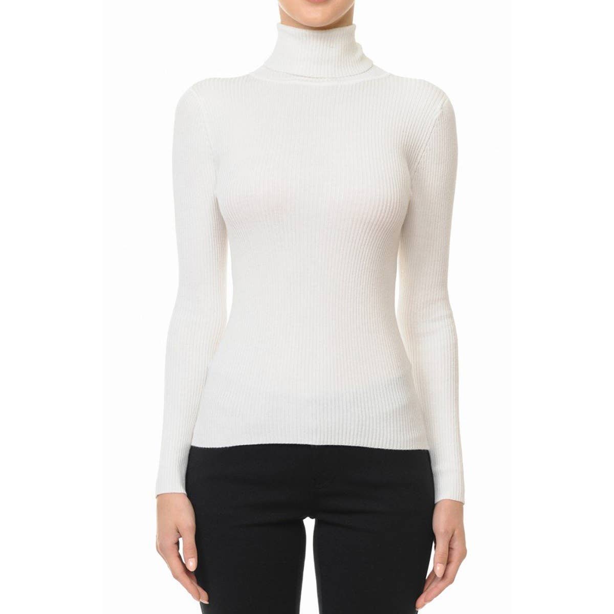 Refined Rib Turtleneck