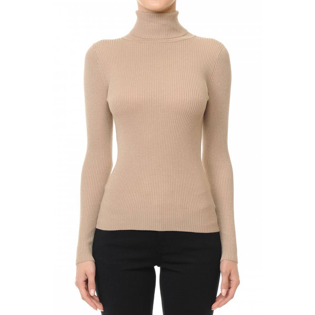 Refined Rib Turtleneck
