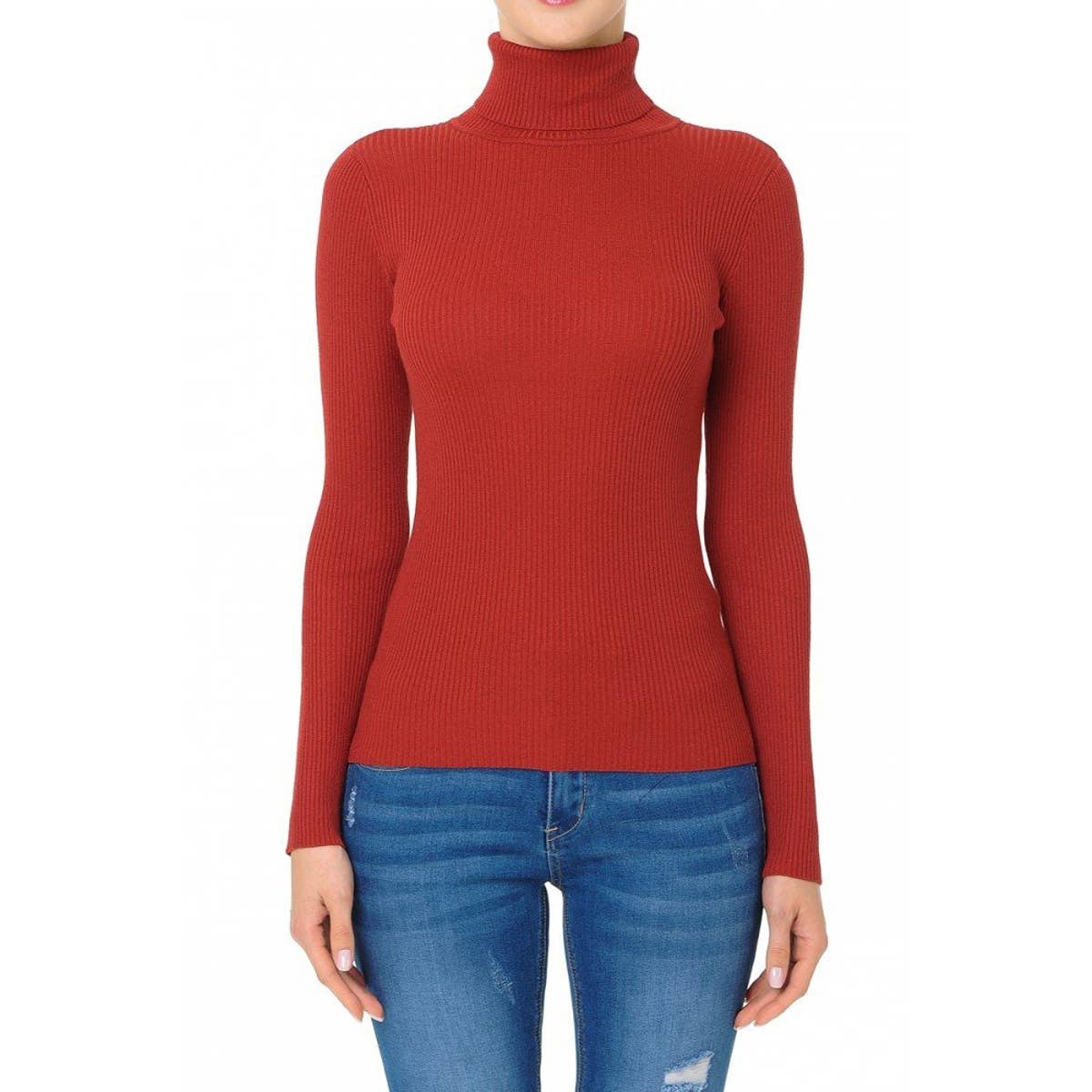 Refined Rib Turtleneck
