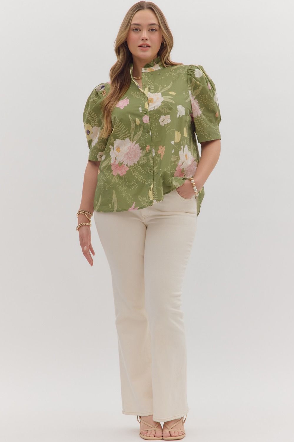 Floral Haven Statement Blouse