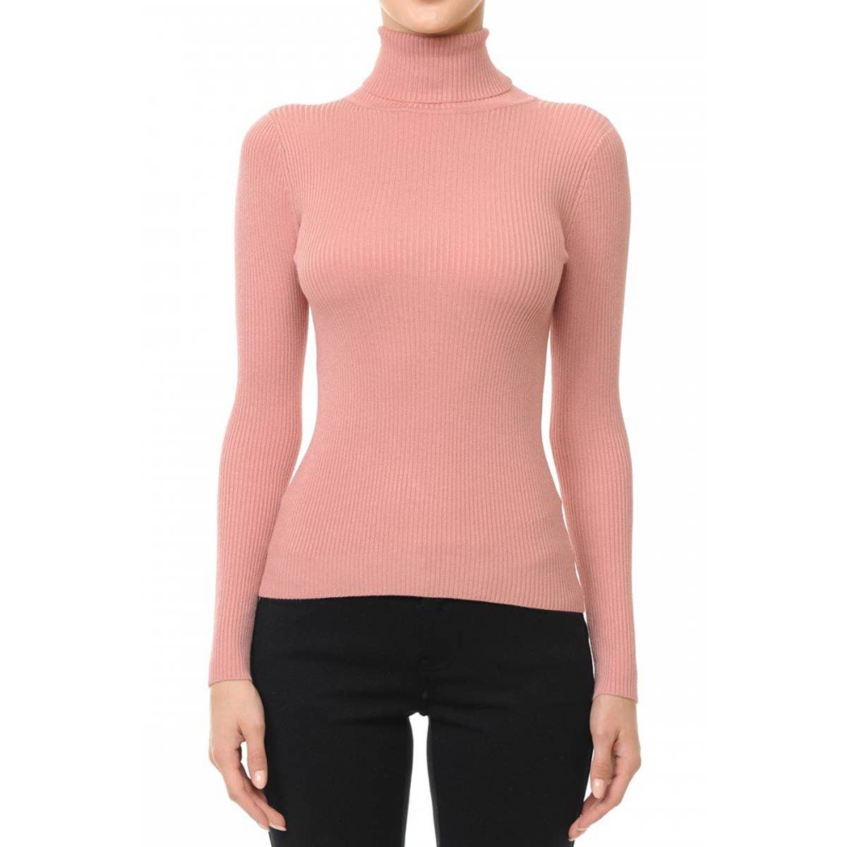 Refined Rib Turtleneck