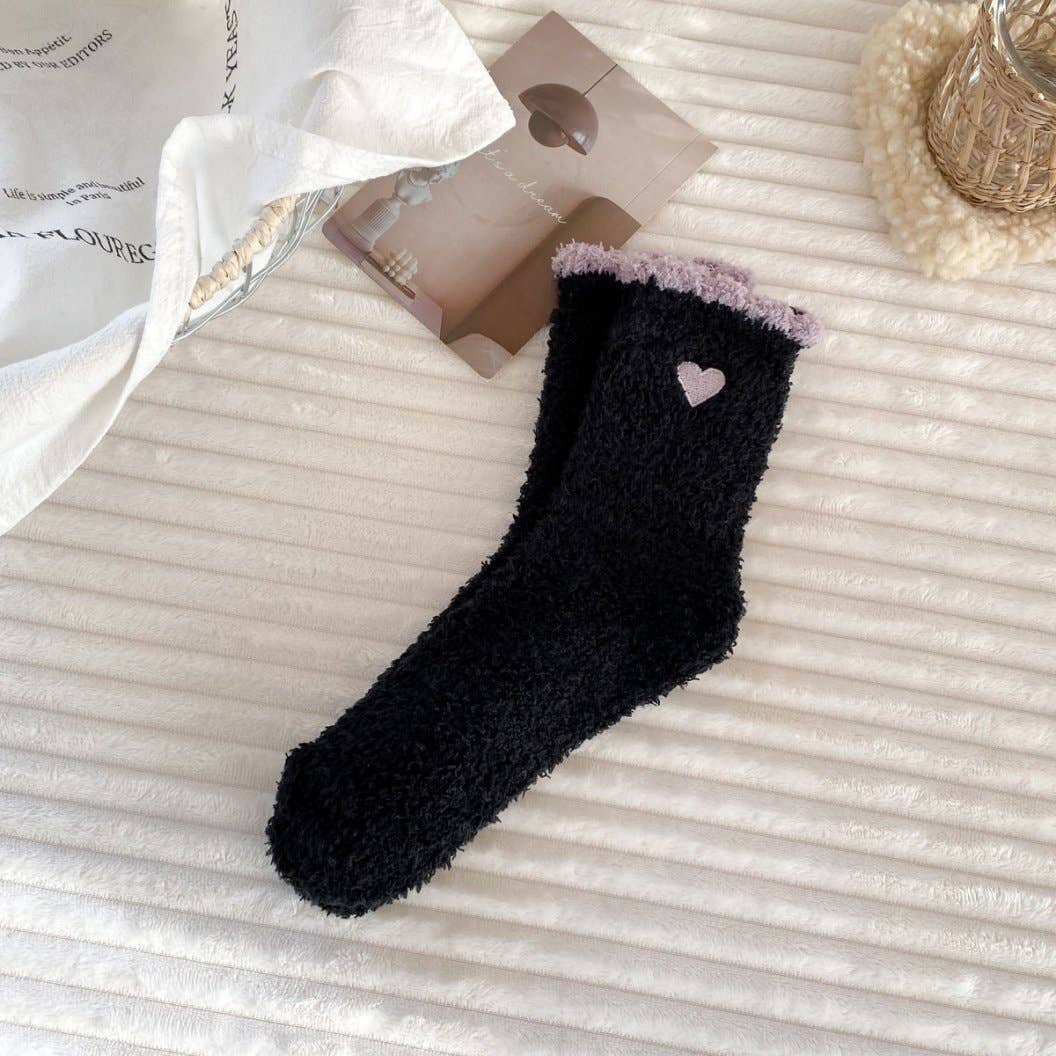 Cozy Heart Cloud Socks