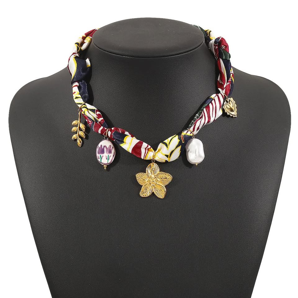 The Charm Scarf Necklace