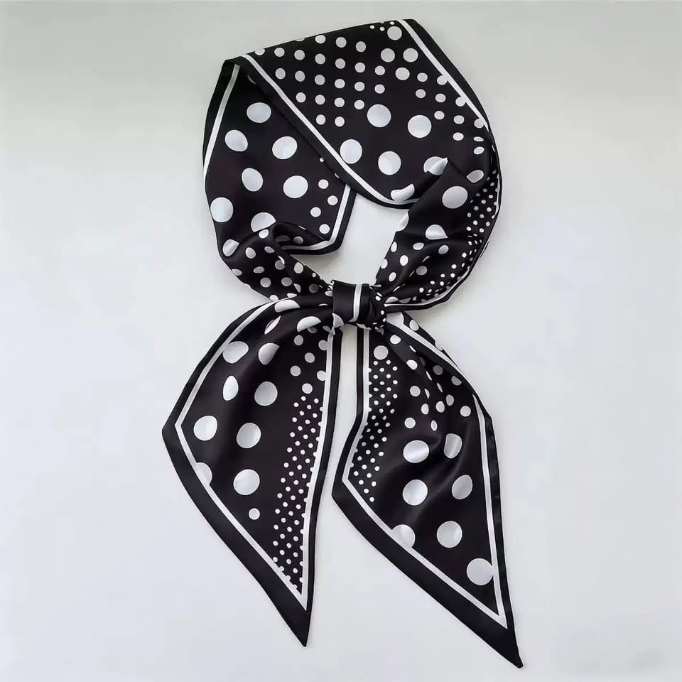 Petite Print Scarf Necklace