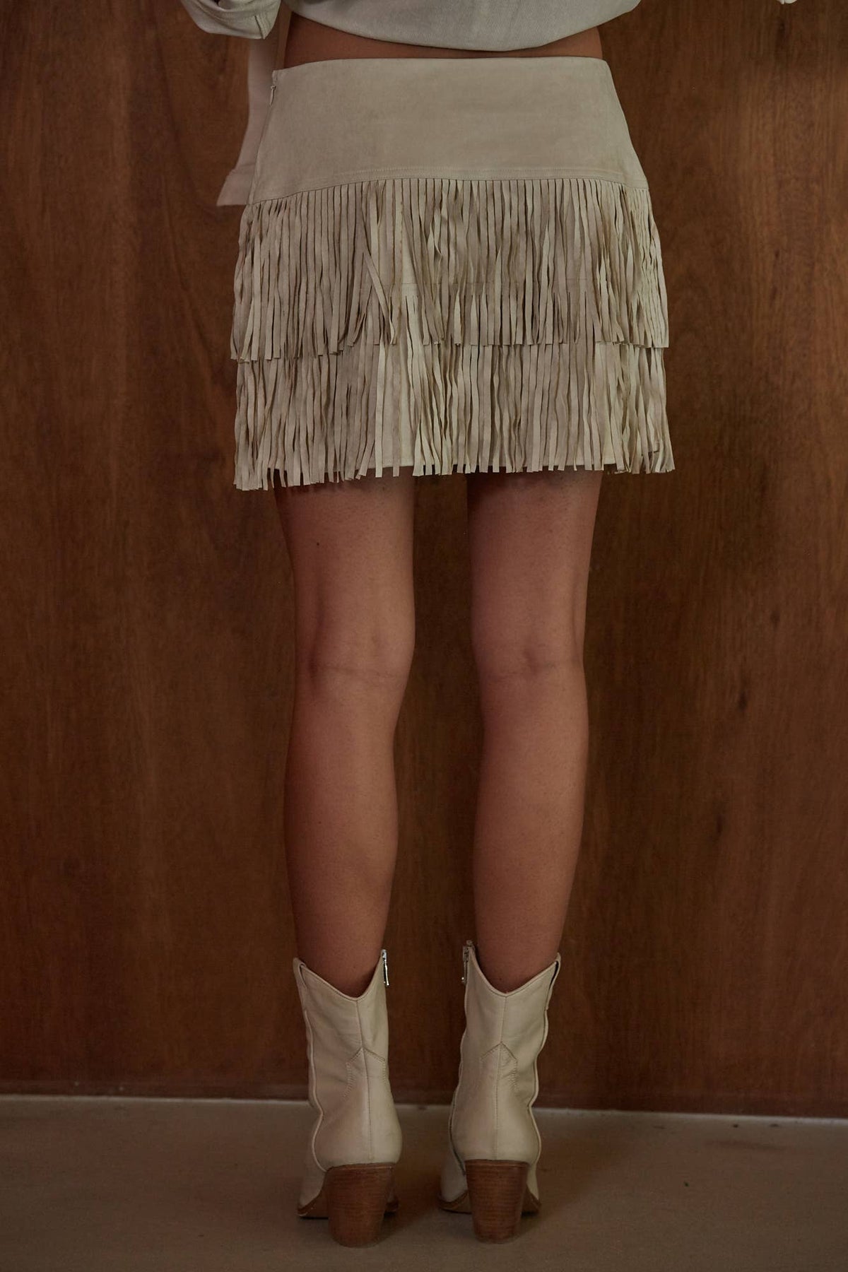The Free Spirit Fringe Mini Skirt