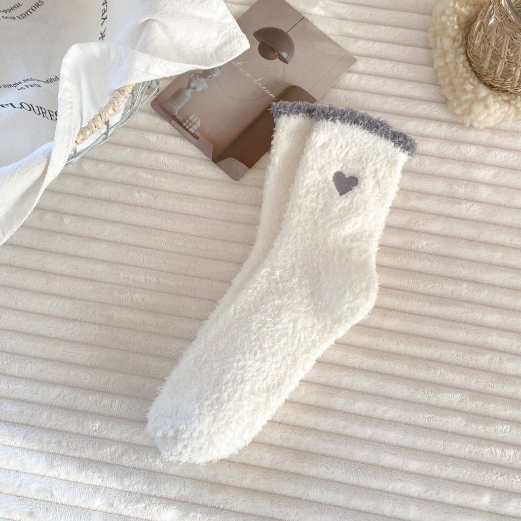 Cozy Heart Cloud Socks