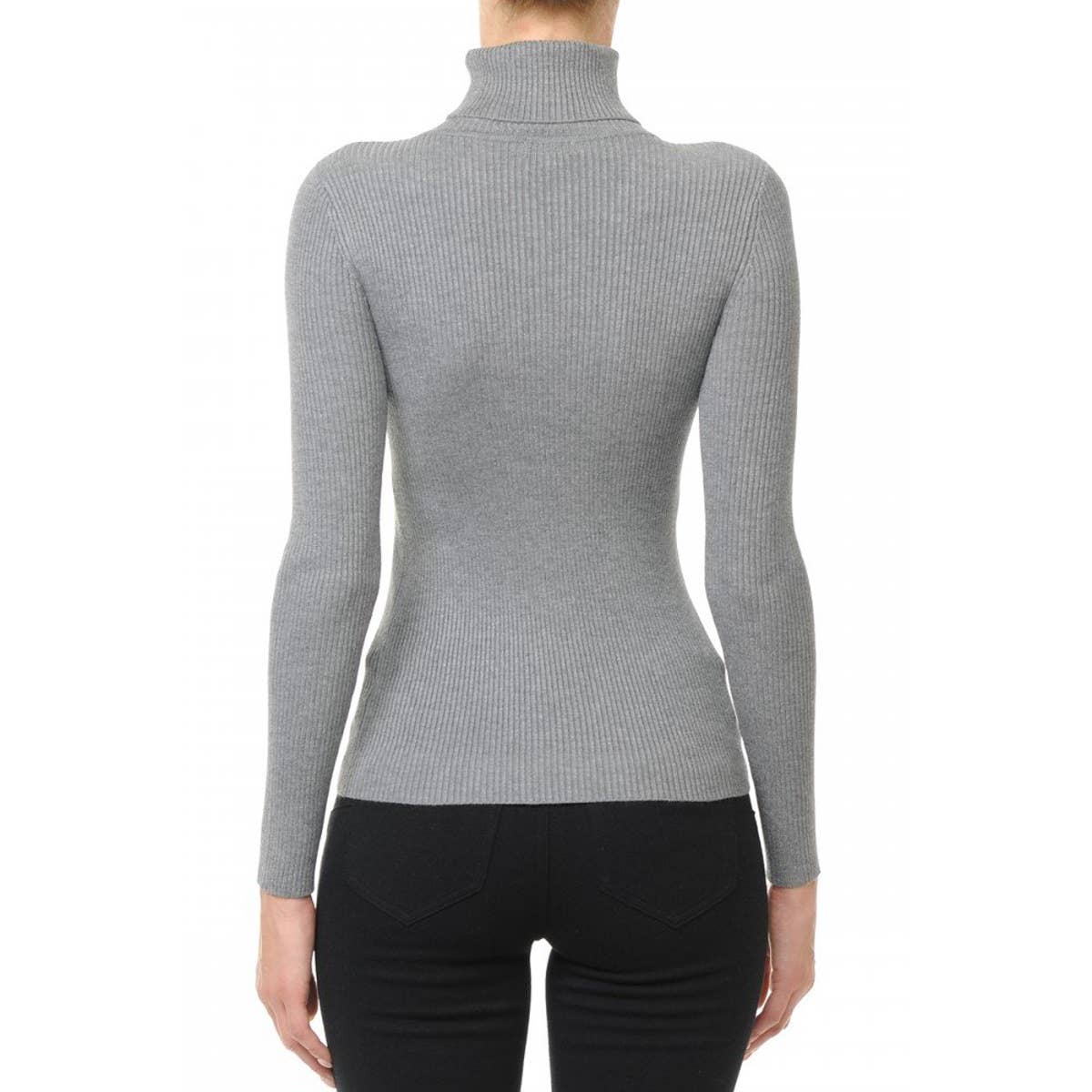 Refined Rib Turtleneck