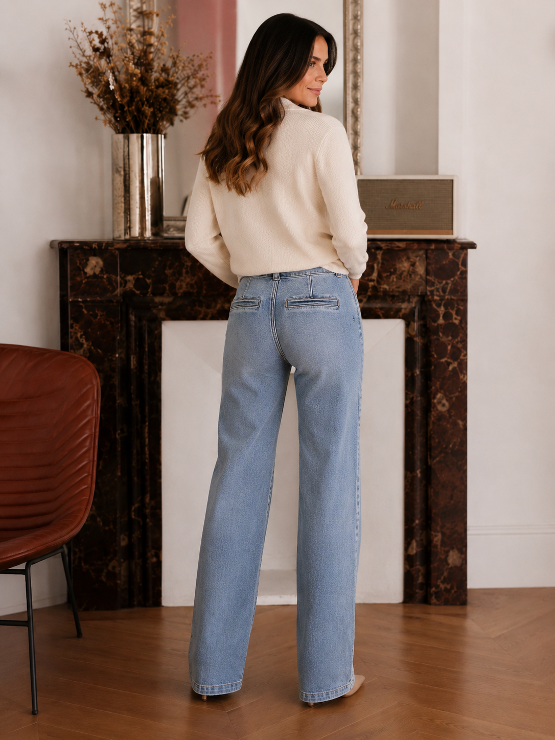 RISEN Slouchy Straight Jeans