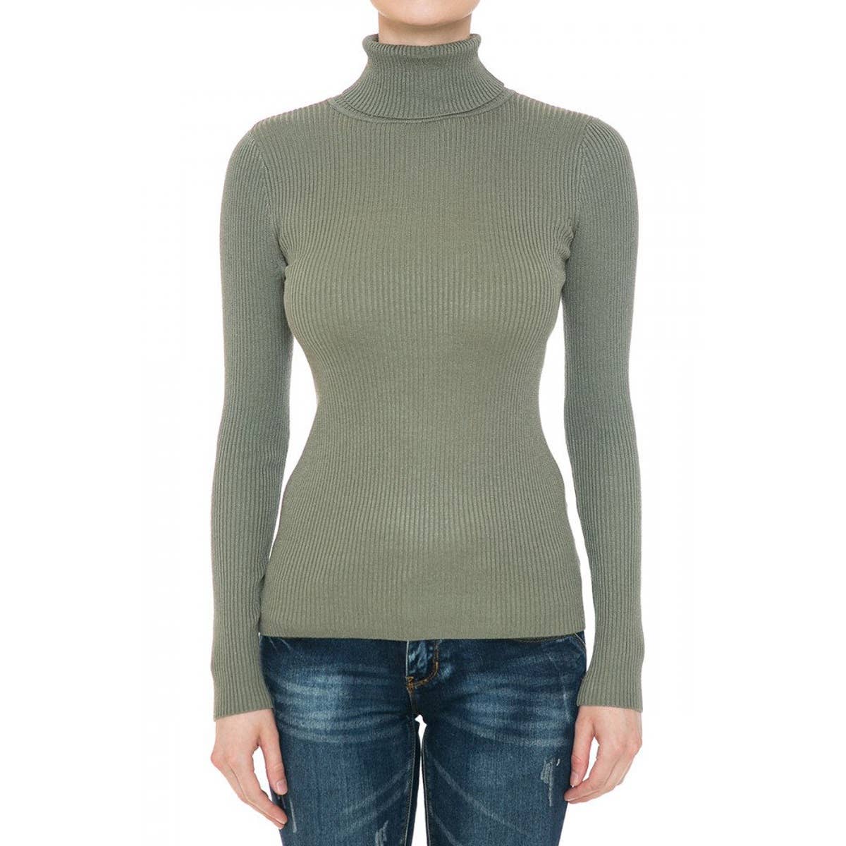 Refined Rib Turtleneck