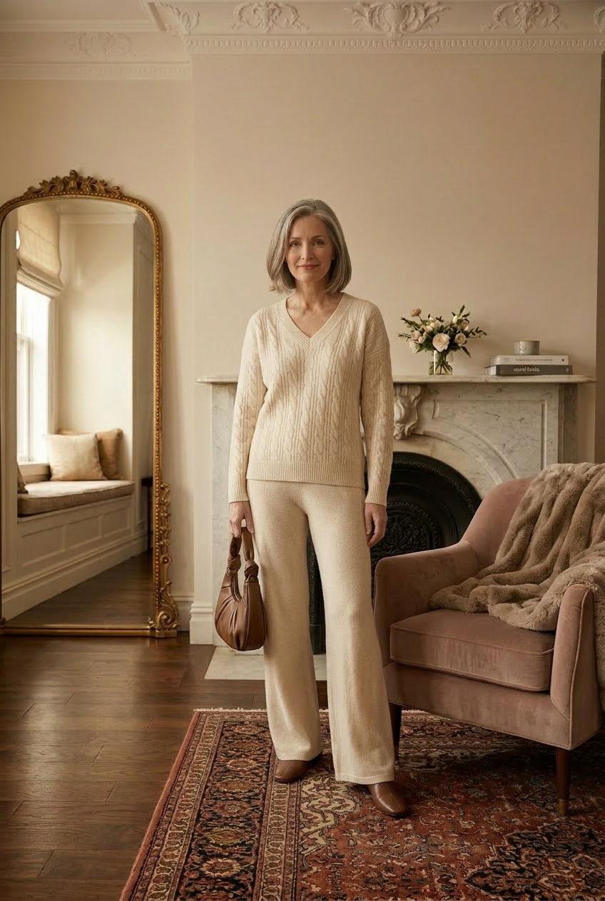 Cozy Cable Knit Lounge Set