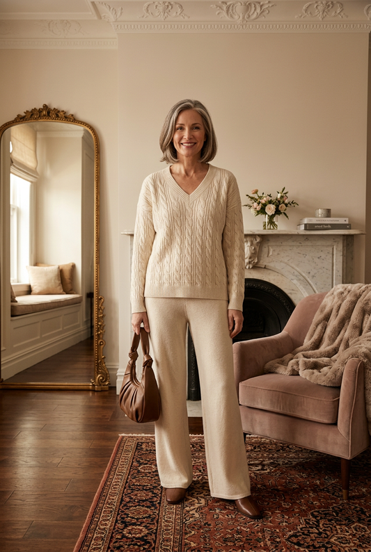 Cozy Cable Knit Lounge Set