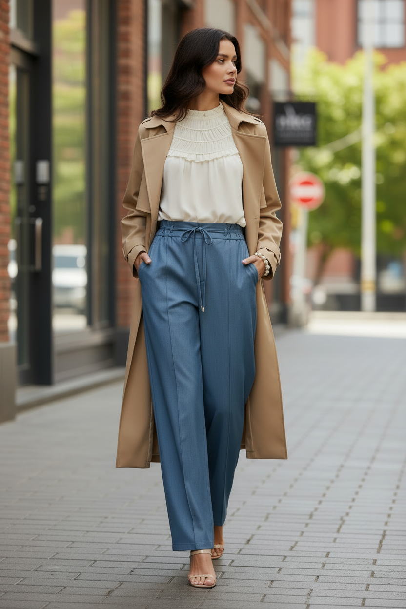 The Cloud Soft Denim Trouser