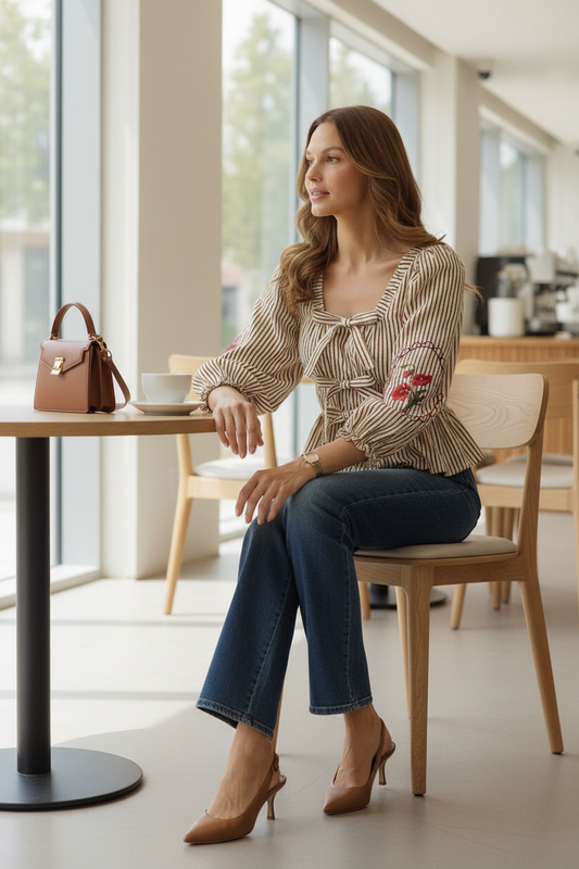 Modern Romance Peplum Top