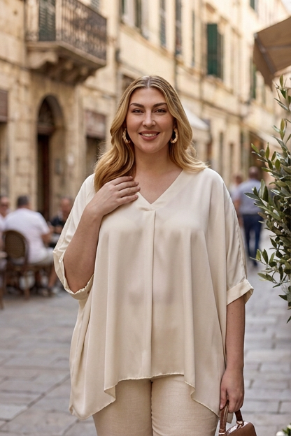 The Sienna Drape Blouse
