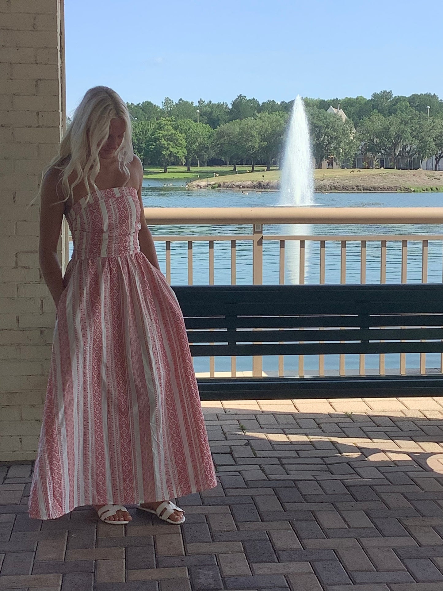Serenity Shores Strapless Maxi