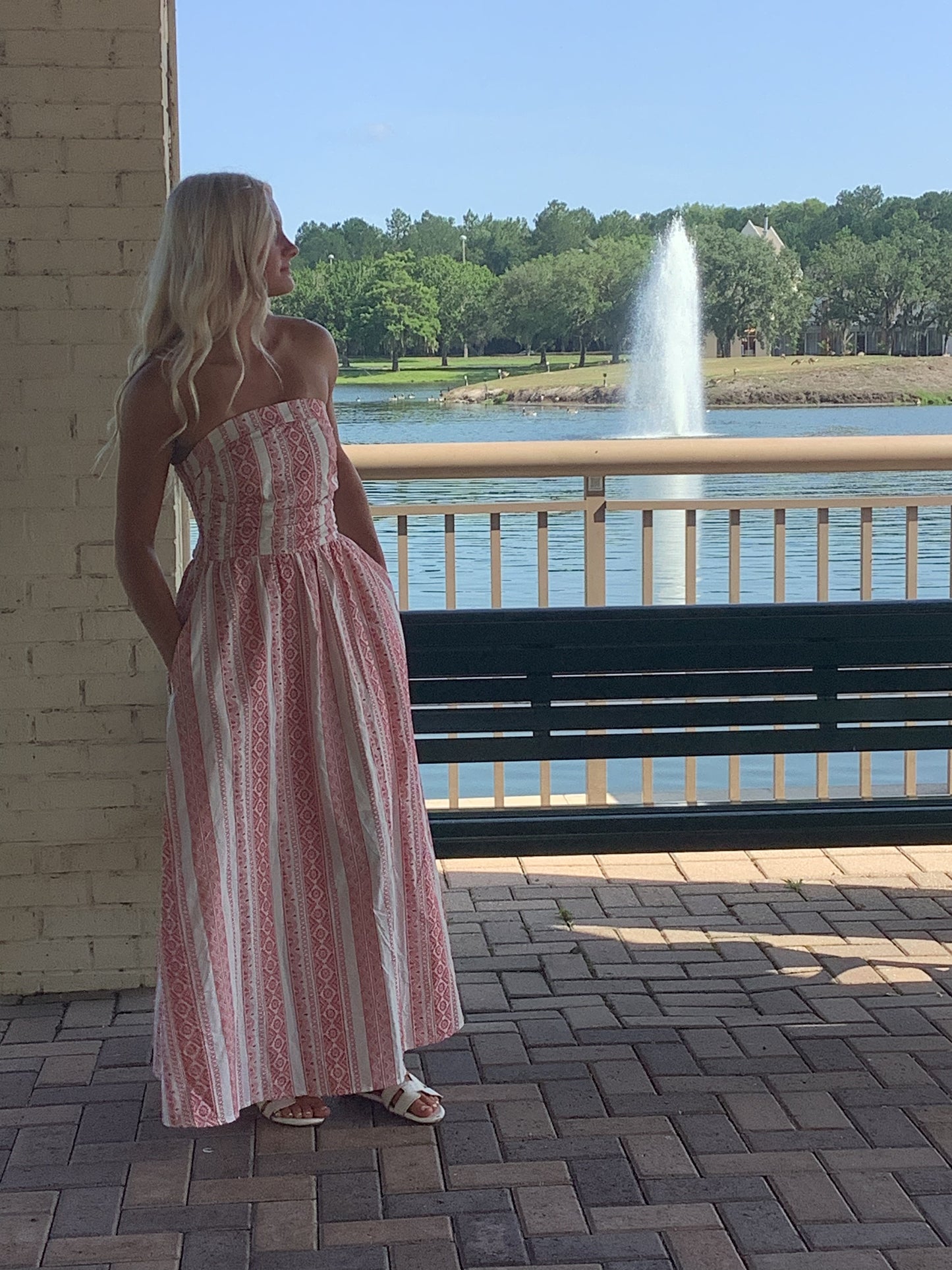 Serenity Shores Strapless Maxi