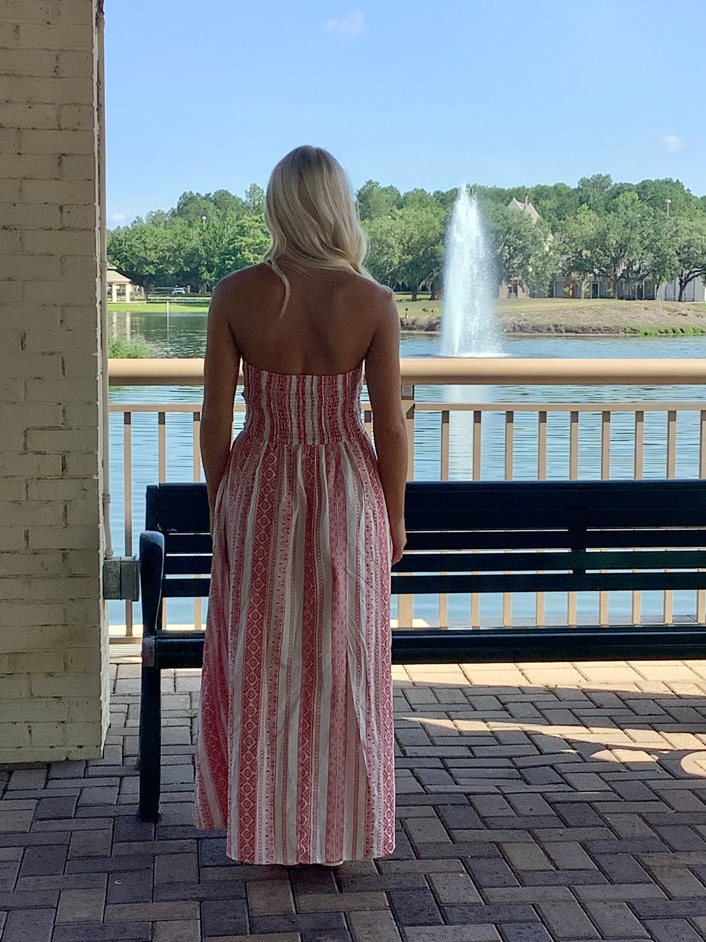 Serenity Shores Strapless Maxi