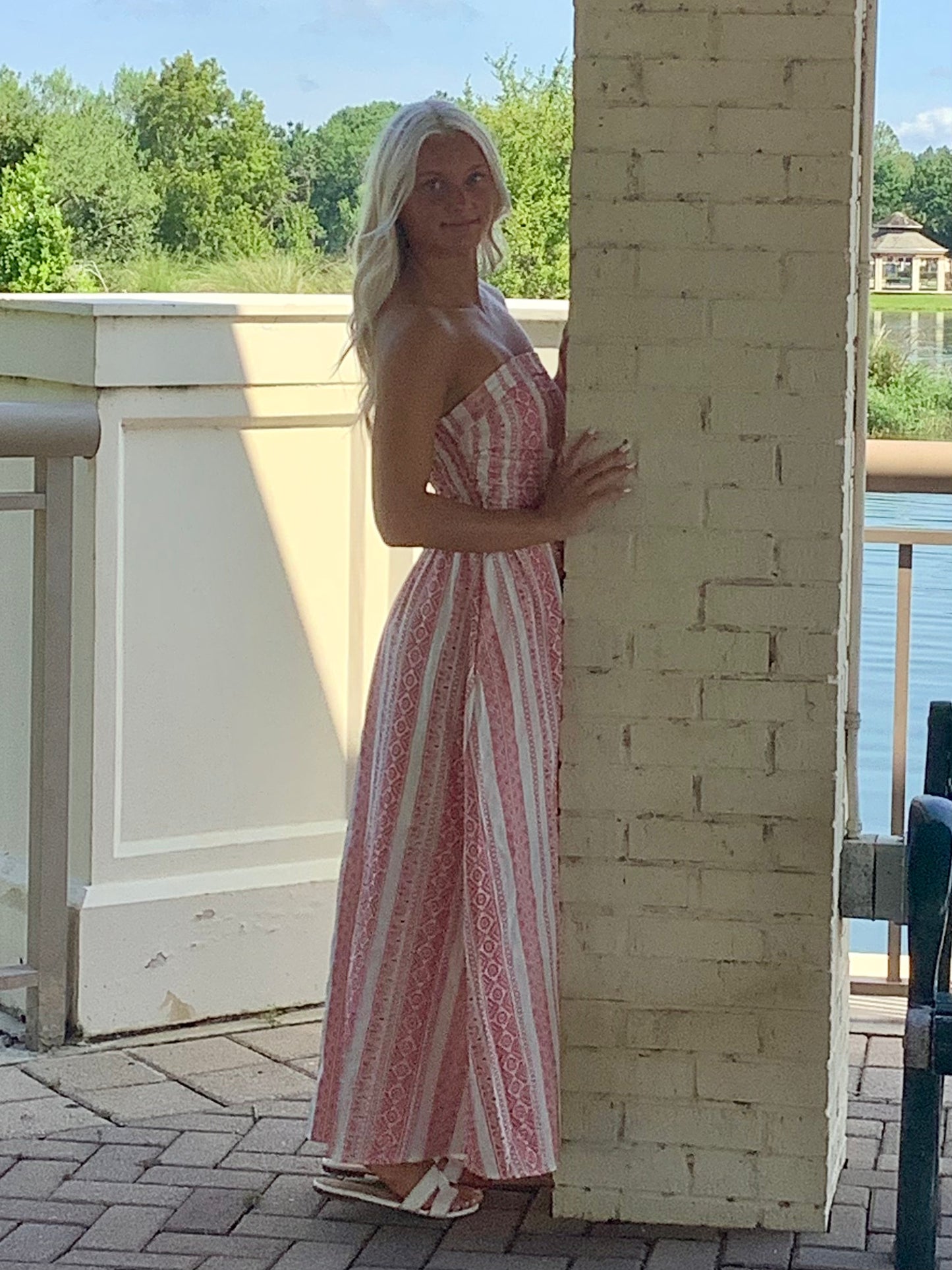 Serenity Shores Strapless Maxi