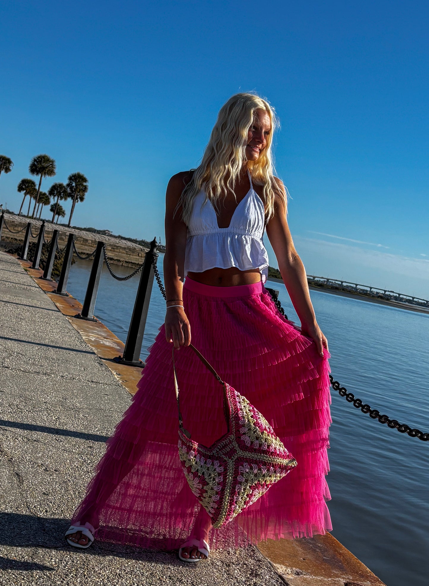Tropical Tier Maxi Skirt