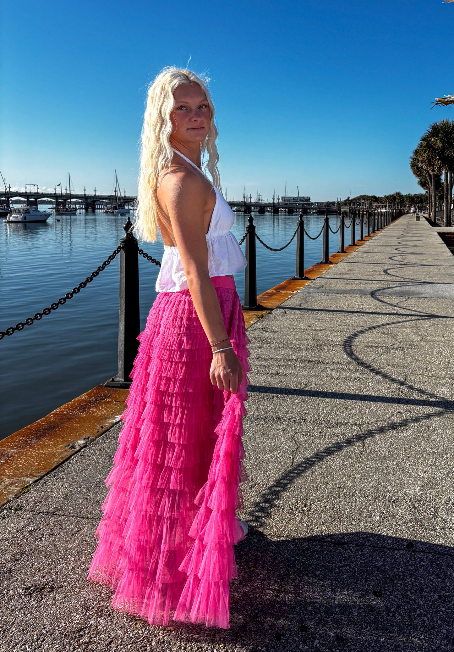 Tropical Tier Maxi Skirt