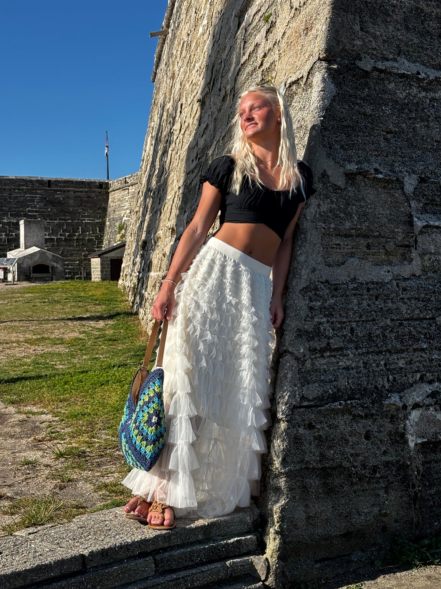 Woven Wave Crochet Bag