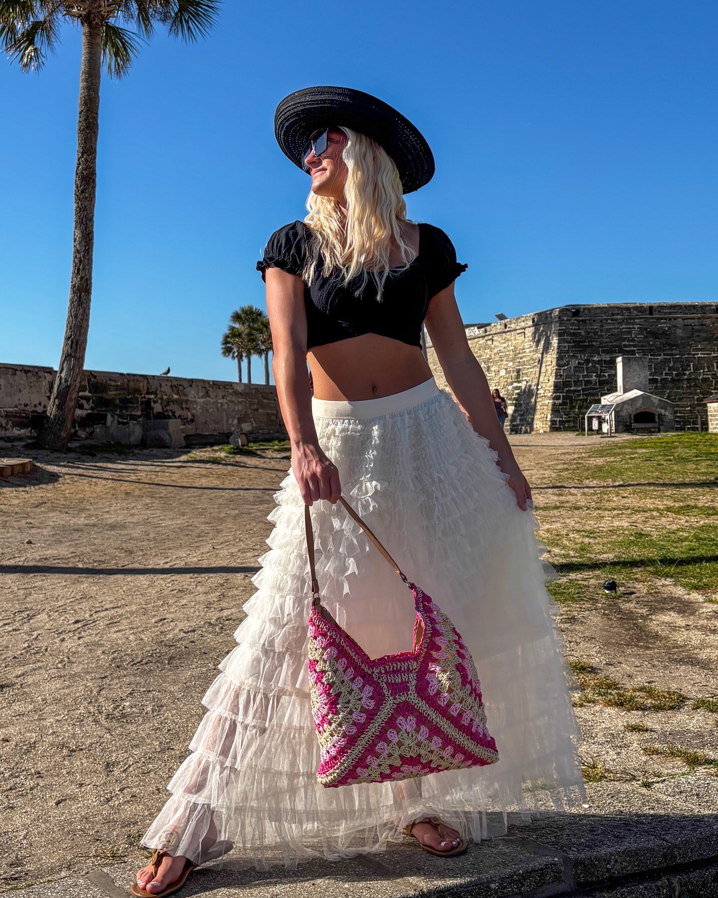 Tropical Tier Maxi Skirt