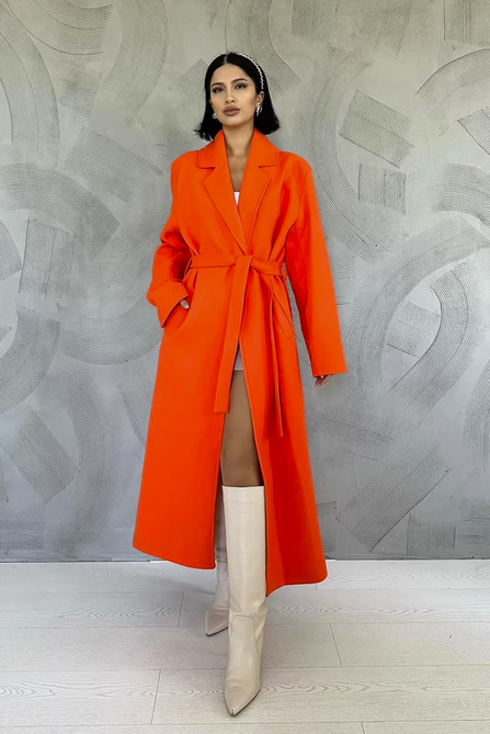 Elegant Ember Wrapover Coat