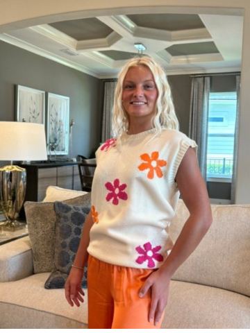 Daisy Days Lightweight Knit Top