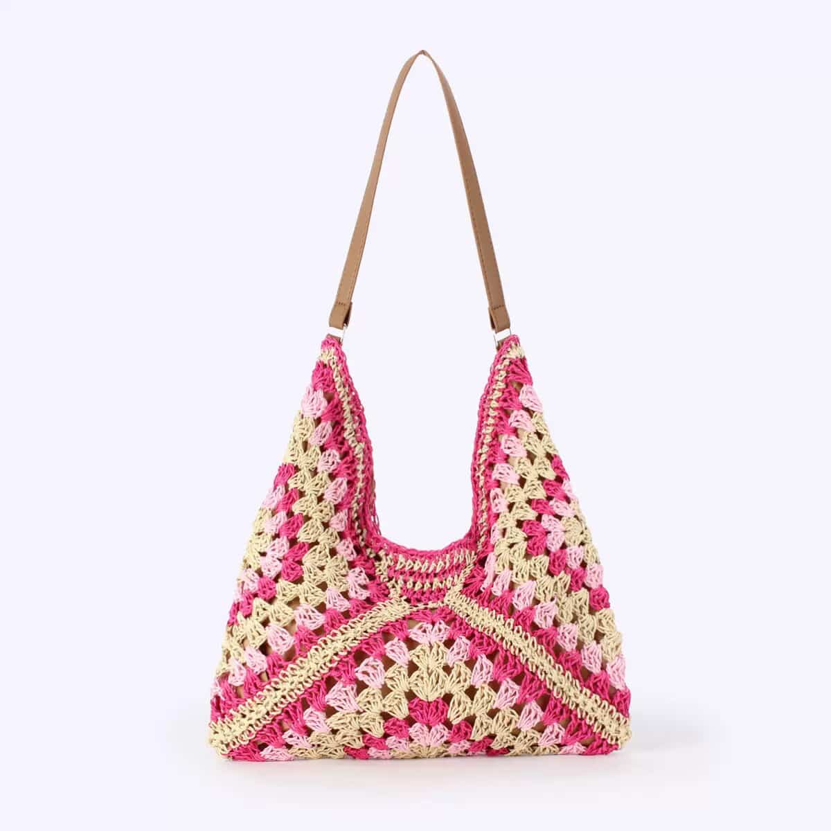 Woven Wave Crochet Bag