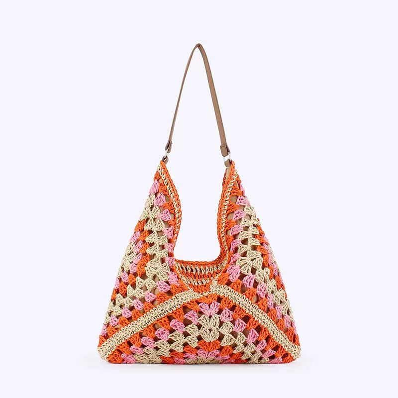 Woven Wave Crochet Bag