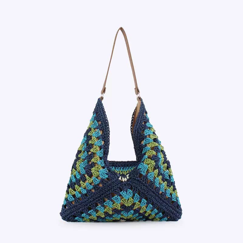 Woven Wave Crochet Bag