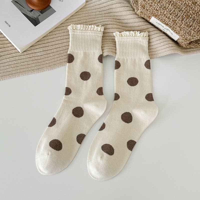 Polka Dot Lace Sweet Socks