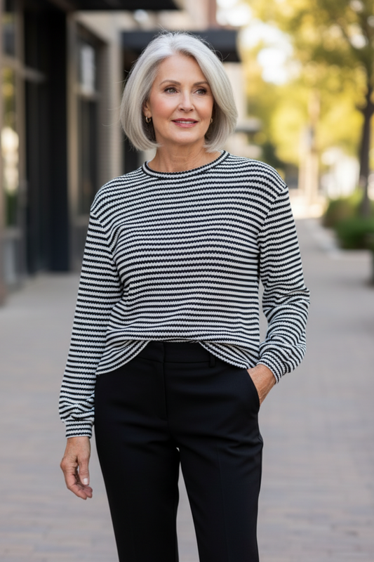 Elevated Striped Top