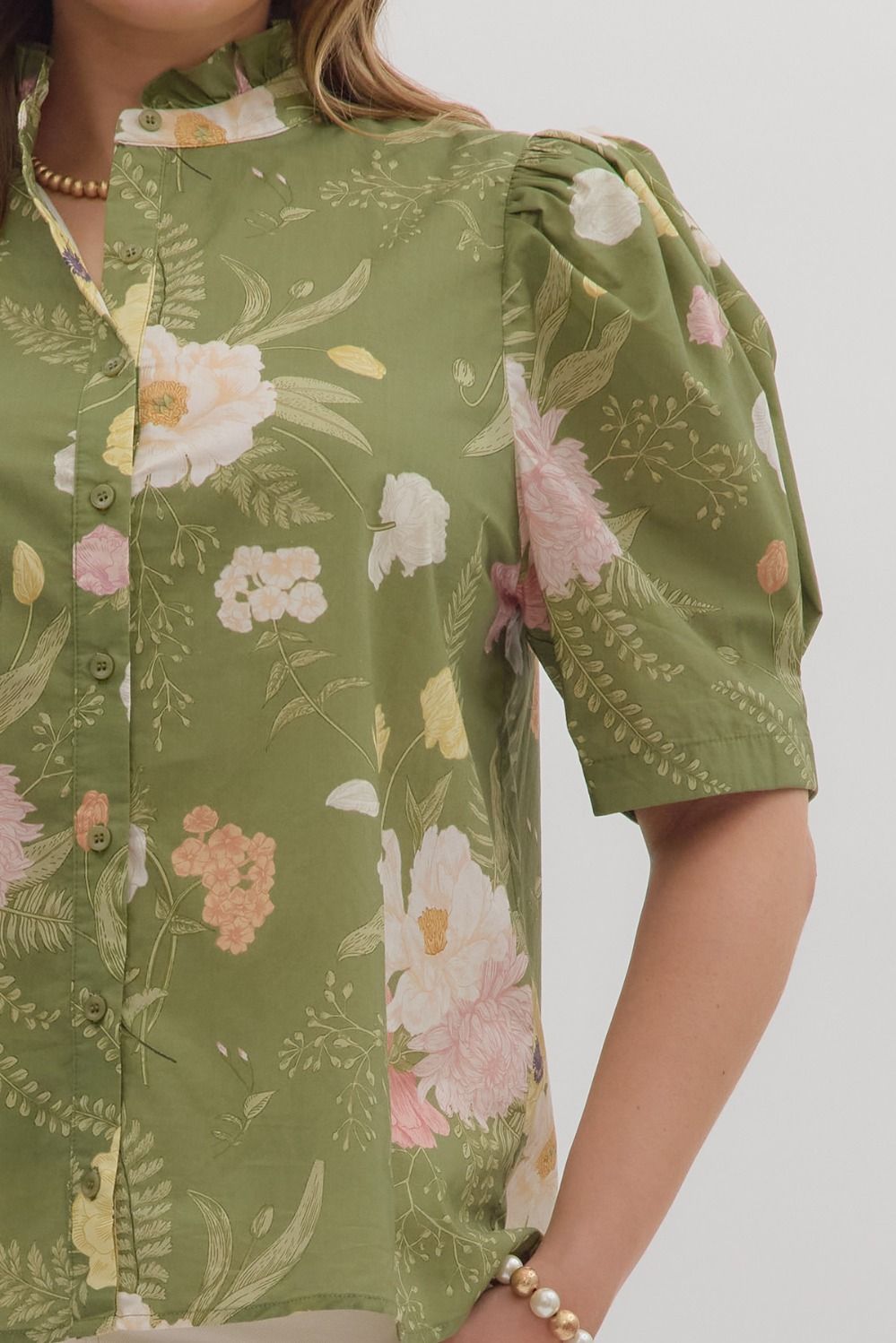 Floral Haven Statement Blouse