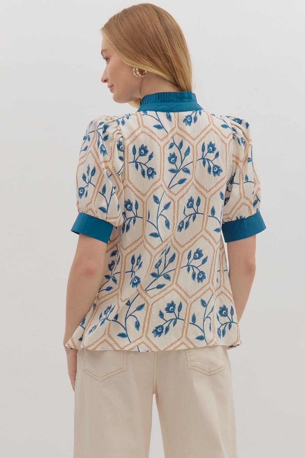 Prairie Blossom Collared Blouse