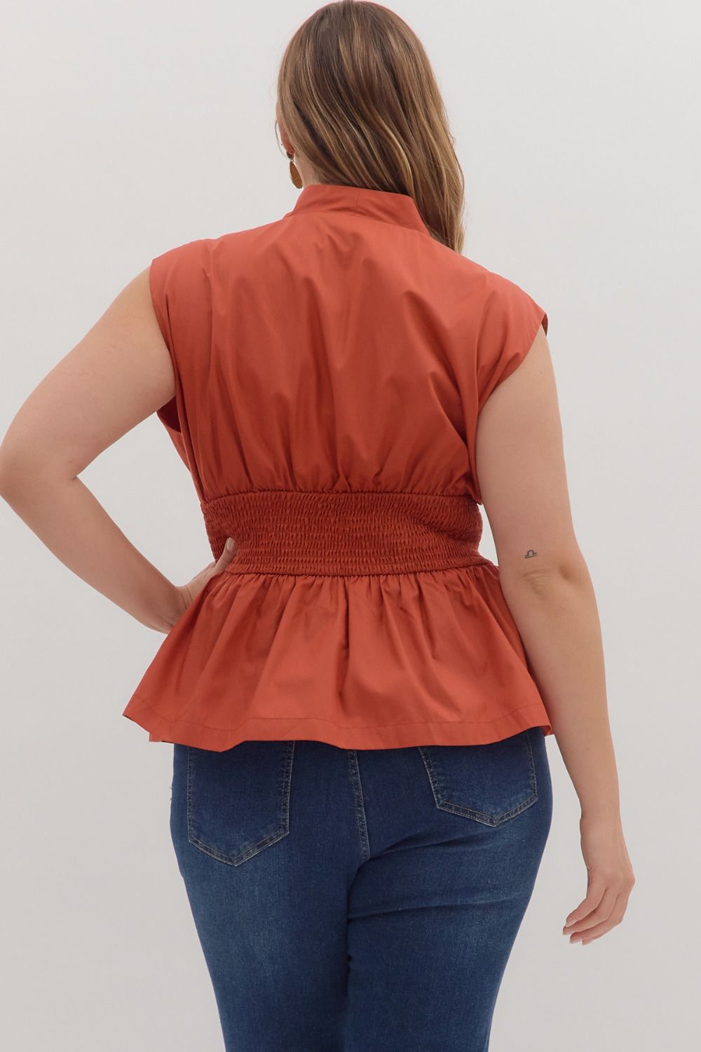 Sienna Smocked Peplum Top