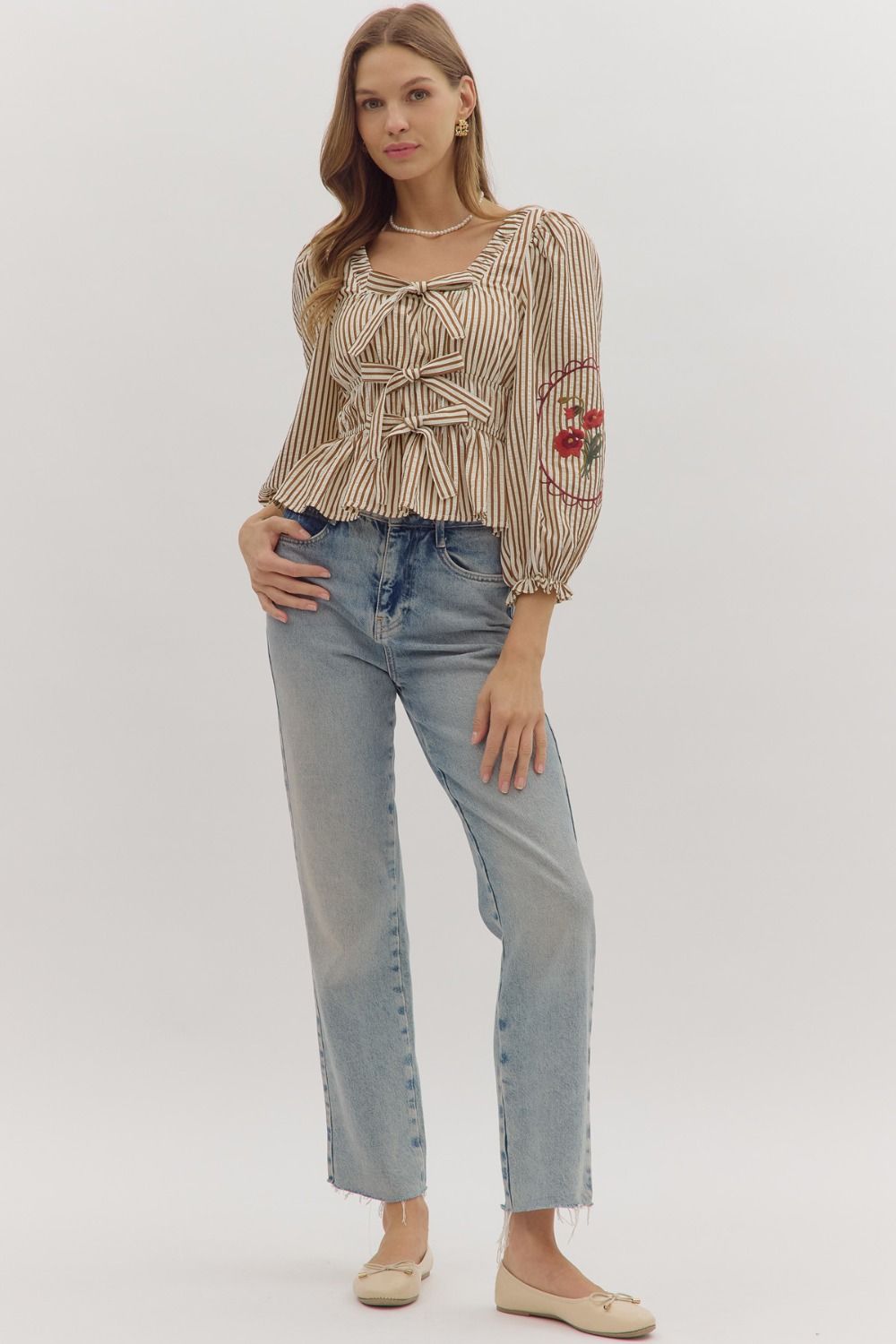 Modern Romance Peplum Top