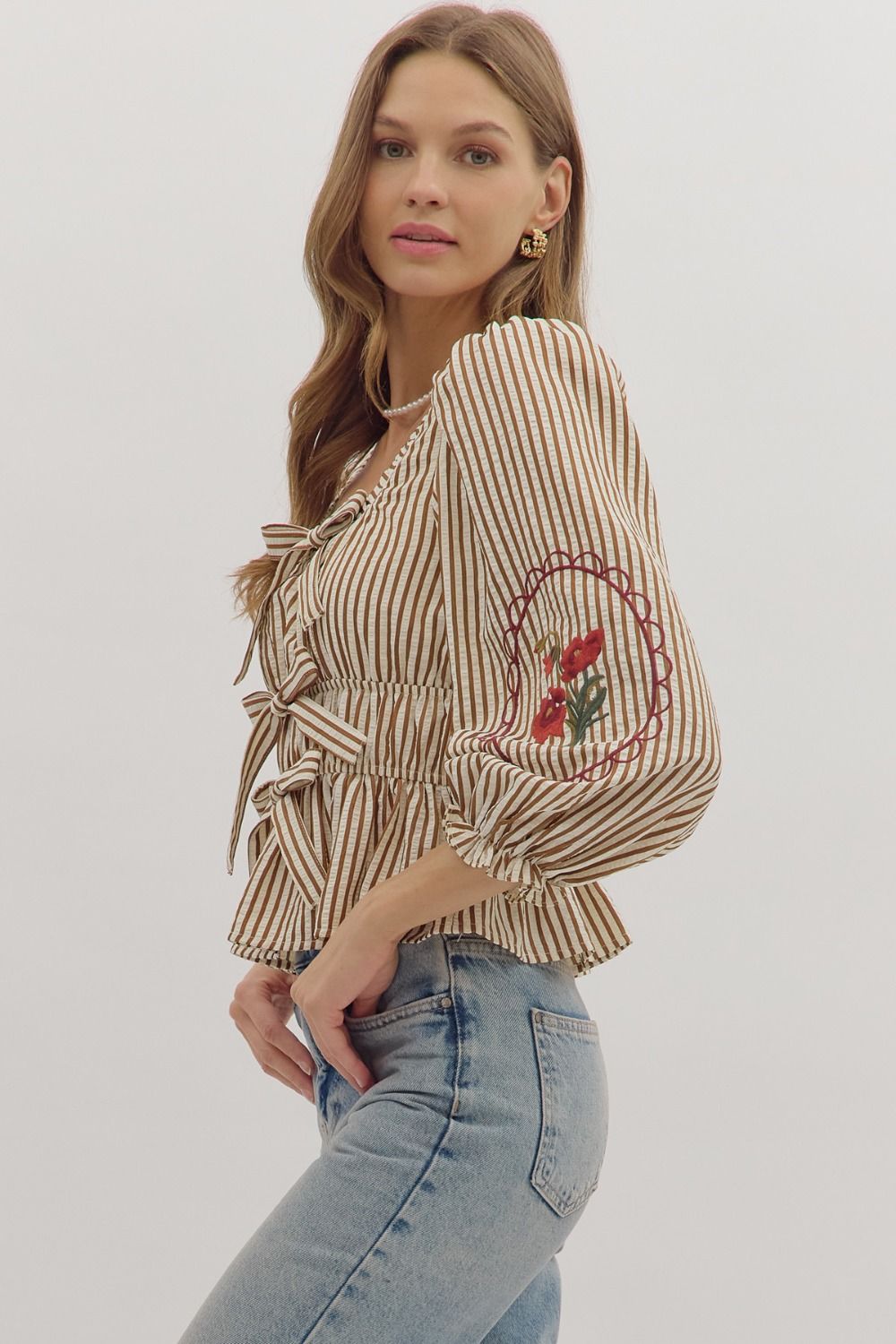 Modern Romance Peplum Top