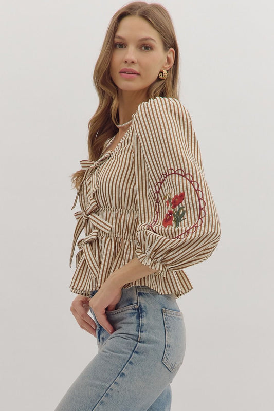 Modern Romance Peplum Top