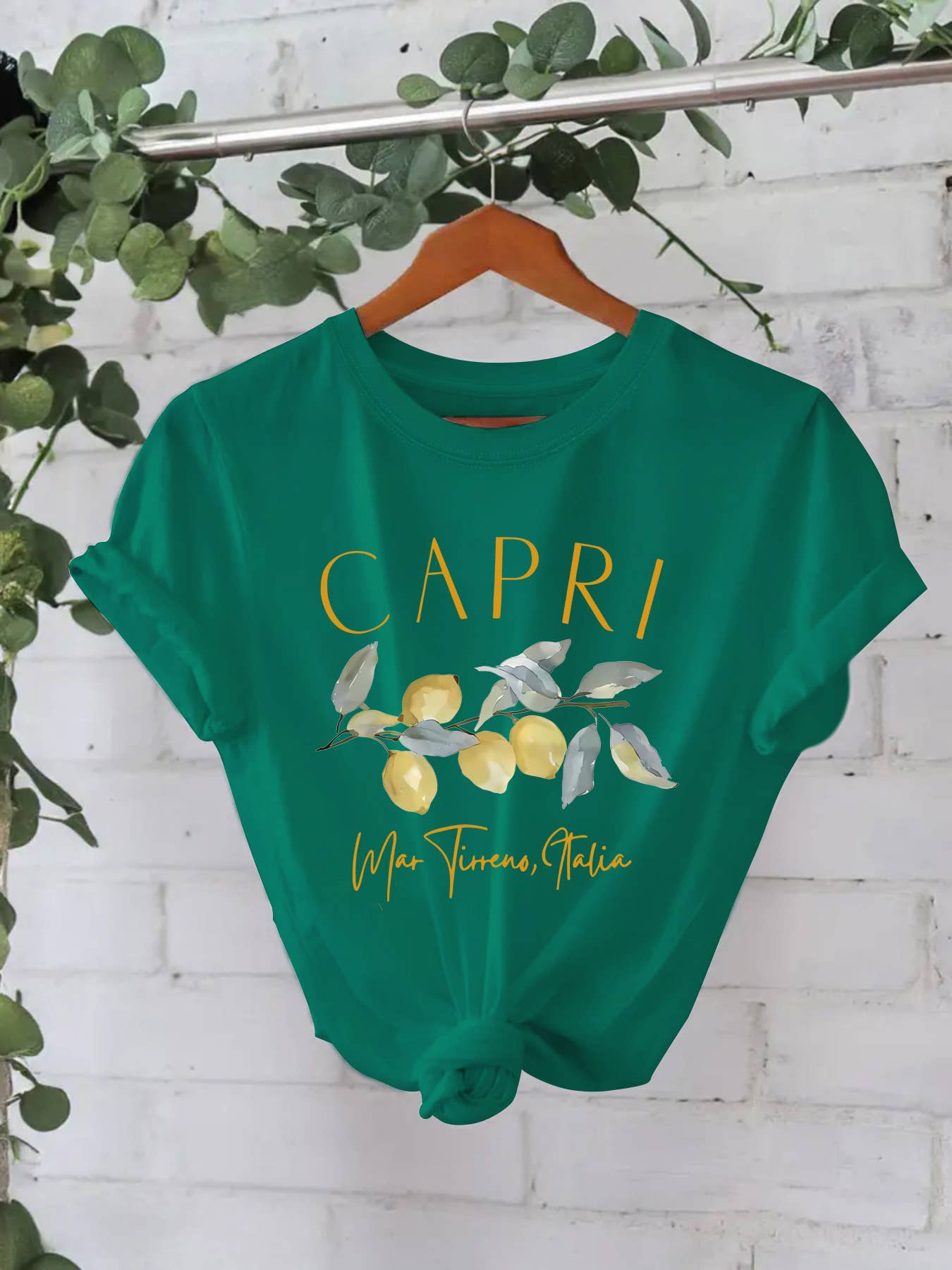 Essential Basic CAPRI lemon Graphic t-shirt
