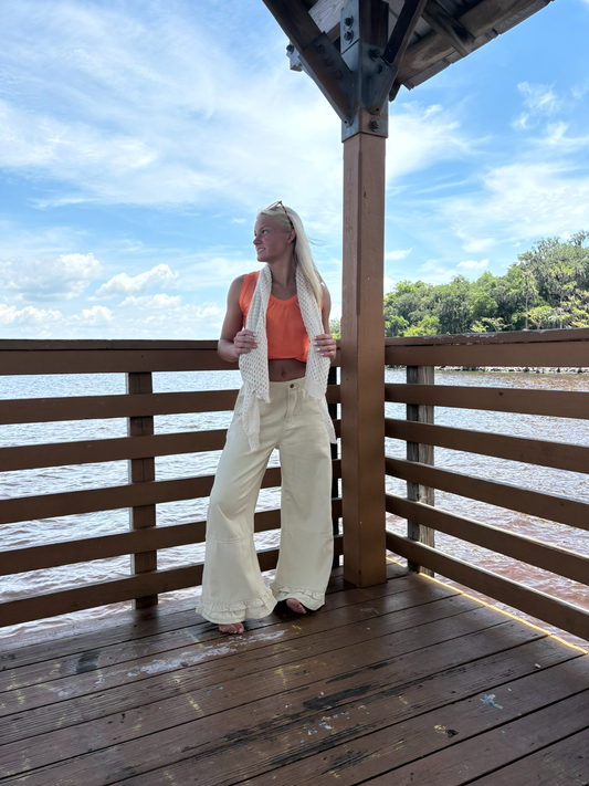 Relaxed Barrel Cuffed Jeans